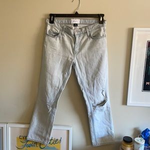 Current/Elliott Cropped Straight Jean